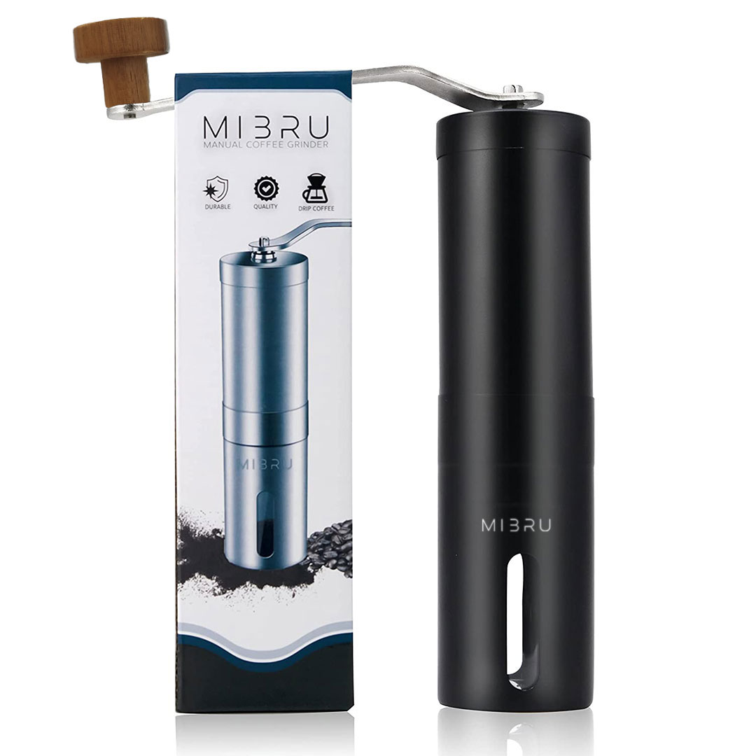 Portable Manual Coffee Grinder with Ceramic Burr